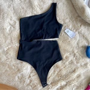 NEW Abercrombie One Shoulder Soft Bodysuit